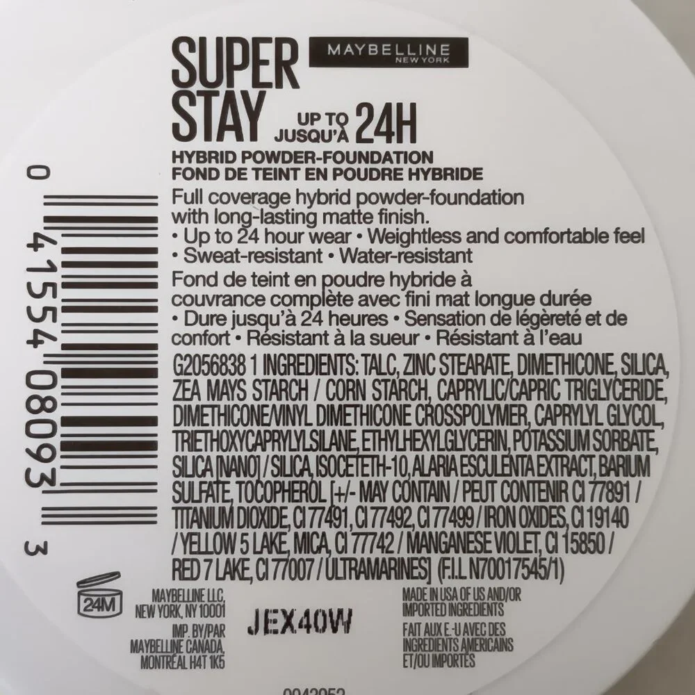 Maybelline Super Stay Up To 24Hr Hybrid Powder-Foundation 6g/0.21oz Color 110